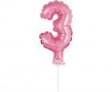GD balónek fóliový 13cm 3 růžová