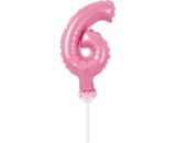 GD balónek fóliový 13cm 6 růžová