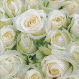 Ubrousky Paper Design L (20ks) White roses