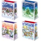 Vánoční papírová taška T-5L sestava 46 ,balení 10 ks Vánoční papírová taška T-5L sestava 46 ,balení 10 ks