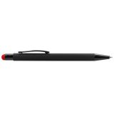 Propiska metal TALIN BLACK SOFT touch černo - červená