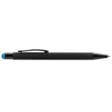 Propiska metal TALIN BLACK SOFT touch černo - sv. modrá