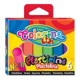 Colorino plastelina 6 barev  NEON ,balení 6 ks