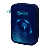 Penál 2 zipy Football light - prázdný