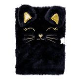 Památník plyšový A5 se zámkem - Kitty Black