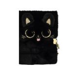 Památník plyšový A5 se zámkem - Kitty Black II Památník plyšový A5 se zámkem - Kitty Black II