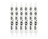 Dortové svíčky FOTBAL 6cm 6ks