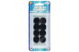 Suché zipy kolečka 2 cm samolepící 24 ks černé Suché zipy kolečka 2 cm samolepící 24 ks černé