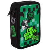 Penál 2 zipy Jumper Game Zone - vybavený