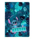 Sešit A5 32 listů Stitch blue vzor 1 linka ,balení 6 ks