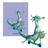 Desky s gumou A4 Dino na koloběžce Desky s gumou A4 Dino na koloběžce