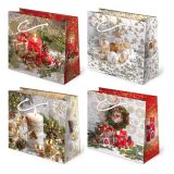 Vánoční papírová taška T-6L sestava 41 ,balení 10 ks Vánoční papírová taška T-6L sestava 41 ,balení 10 ks