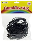 Gumové kroužky 38 mm 50g černé Gumové kroužky 38 mm 50g černé