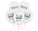 Balónky latexové 30 cm 5 ks POLICE