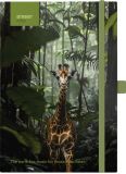 Blok ANIMALS Giraffe A6 linka s gumou