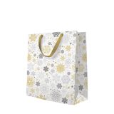 Taška PAW lux střední Metallic snowflakes /10/ ,balení 10 ks Taška PAW lux střední Metallic snowflakes /10/ ,balení 10 ks