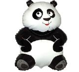 Balónek fóliový nafouknutý 14 na tyčce - Panda