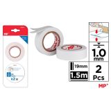 Lepicí páska oboustranná pěnová 19 mm 1,5 m 2 ks v balení