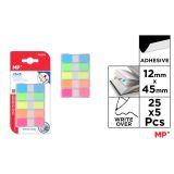 Barevné samolepící záložky 5 x 25 ks