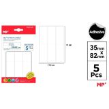 Samolepící etikety 35 x 82 mm 5 ks Samolepící etikety 35 x 82 mm 5 ks