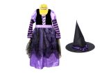 Šaty a klobouk pro malou čarodějnici