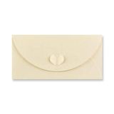 Barevná obálka DL LUX BUTTERFLY krémová ,balení 20 ks