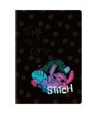 Sešit A4 60 listů Stitch black vzor 3 linka ,balení 6 ks