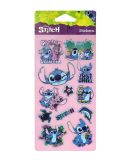 Disney STITCH samolepka POP UP 6 black