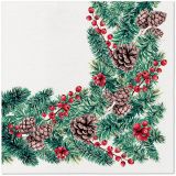 Papírový ubrousek Airlaid Winter Branches