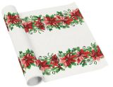 Běhoun stolní airlaid 40x500cm Glory Poinsetia