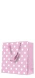 Papírová taška PAW CD  Dotsy Check rosa