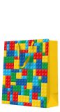 Papírová taška PAW střední Colorful Bricks Papírová taška PAW střední Colorful Bricks