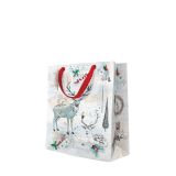 Taška PAW lux střední Watercolor XMAS ,balení 10 ks Taška PAW lux střední Watercolor XMAS ,balení 10 ks