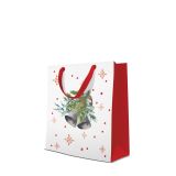 Taška PAW lux střední Jingle Bells /10/ ,balení 10 ks