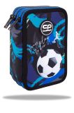 Penál 3 zipy Jumper vybavený - FOOTBALL Navy