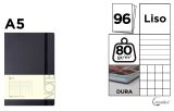 Notes A5 s gumou 96l - černý ,balení 12 ks