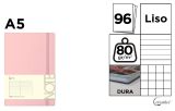 Notes A5 s gumou 96l  - světle růžová ,balení 12 ks