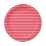 PAW talíř 23cm 10ks Stripes red