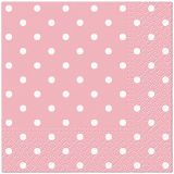 Ubrousky PAW Dekor C (20ks) Dots (light pink)