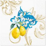 Ubrousky PAW Dekor C (20ks) Baroque Lemon Sicilian Blue Ubrousky PAW Dekor C (20ks) Baroque Lemon Sicilian Blue
