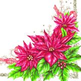 Ubrousky DAISY L (20ks) Elegant Poinsettia Ubrousky DAISY L (20ks) Elegant Poinsettia