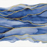 Ubrousky PAW Dekor L (20ks) Watercolor Waves