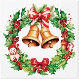 Ubrousky PAW Dekor L (20ks) Jingle Bells Bliss