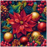 Ubrousky PAW Dekor L (20ks) Vintage Poinsetia Charm Ubrousky PAW Dekor L (20ks) Vintage Poinsetia Charm