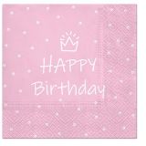 Ubrousky PAW Dekor L (20ks) Special Day (light pink)
