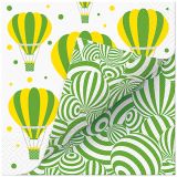 Ubrousky PAW Dekor L Duo (20ks) Striped Balloons
