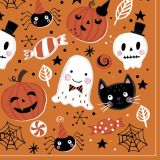 Ubrousky DAISY L (20ks) Orange Halloween Booo