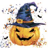Ubrousky DAISY L (20ks) Creepy Pumpkin with Splashes