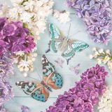 Ubrousky DAISY L (20ks) Lilac Collage with Butterflies