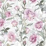 Ubrousky DAISY L (20ks) Pink Roses on Silver